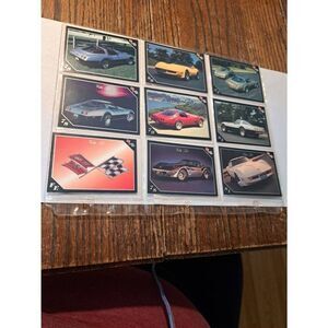 Vintage 1991 Collect A Card Vet Set Corvette Trading Cards Lot 9 Chevrolet Cards